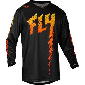 Fly Racing 377-221YS Youth F-16 Jersey Black/Yellow/Orange Ys