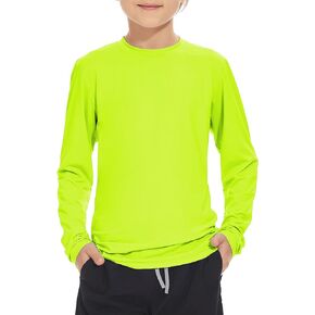 Boys Rash Guard Swim Shirt Long Sleeve UPF 50+ Sun Protection Shirt Toddler Quick Dry Rash Guard Swimming Shirt
