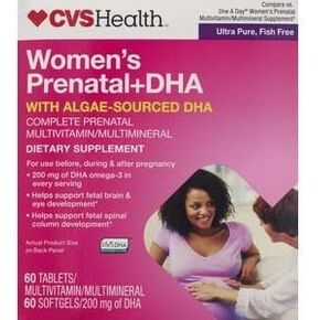 CVS DHA Prenatal Multivitamin 2 Step Program Tablets - 60 day