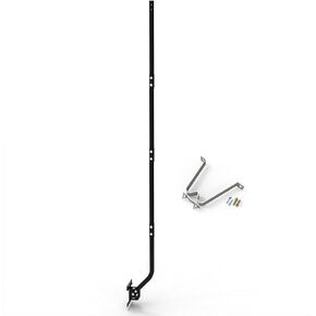 PIBIDI Adjustable Attic/Outdoor Antenna & Weather Station Mounting Pole Universal Mount Brackets - Easy Installation, Solid Structure, Weather Proof (1 1/4" Diameter, 33 1/4" Arm Length)