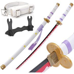 Zisu Carbon Steel Roronoa Zoro Sword - Choose from Kitetsu, Yama Enma, and Trafalgar Law - Approx. 41 Inches Overall - Perfect for Cosplay Collectors