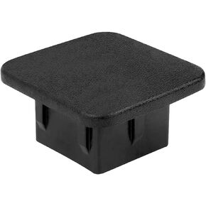 Yonput 1 PC Car Trailer Cover, 1.25" Trailer Hitch Cover Tube Cap, Trailer Hook Dust Plug Square Mouth Protection Cover, Compatible for Toyota Mercedes Mopar Audi F150 Ford GMC Truck Chevy (Black)