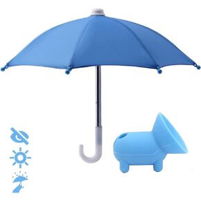 AXLORP Phone Umbrella for Sun - Cell Phone Umbrella Sun Shade Suction Cup Stand, Mobile Phone Holder with Universal Adjustable Anti-reflective Glare Blocking for Outdoor