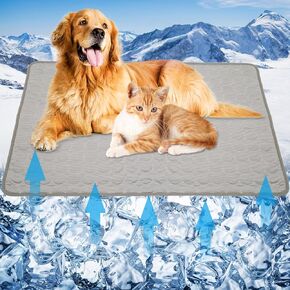 Dog Cooling Mats Pet Cooing Pad Self Cooling Blanket Dog Cooling Pads for Dogs Cats Indoor and Outdoor (Blue, Extra Large)
