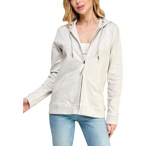 ENCHANTED COTTONS Women's GOTS Certified 100% Organic Cotton Sweatshirts Zip Up Hoodies Jacket with Pocket