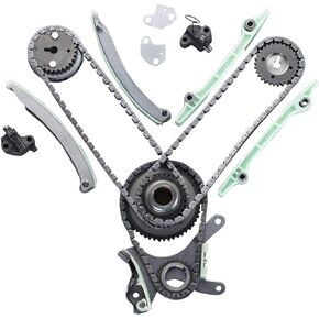 ENA Timing Chain Kit Compatible with Dodge Jeep Dakota Durango Grand Cherokee Ram 1500 4.7L V8 1999 2001 2002 2003 2004 Replacement for 9-0393S 12609258, 12623513 90393SX