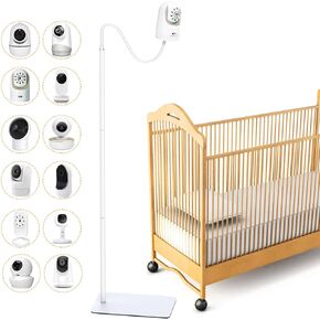 حامل أرضي لمراقبة الأطفال متوافق مع Infant Optics DXR-8 Pro، Nanit Pro، Babysense، Owlet، Eufy، HelloBaby، Motorola، VTech، أجهزة مراقبة الأطفال الأخرى مع فتحة لولبية 1/4، ارتفاع قابل للتعديل 68 بوصة in Kuwait