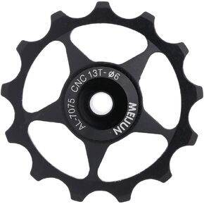 11T/13T Derailleur Pulley Aluminium Alloy Jockey Wheel Rear Derailleur Pulley Guide Wheel Pulley for Mountain Road Bike