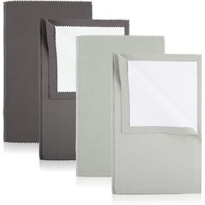 4 Pcs Silver Polishing Cloth Double-Sided Silver Jewelry Cleaner Cloth Large Jewelry Cleaning Cloth Keeps Shining Polishing Cloths for Sterling Silver Gold Jewelry