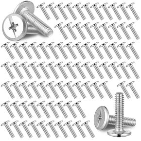 Blulu 100 Pcs 1/4"-20 Hurricane Shutter Bolts, Sidewalk Screws Bolts, 304 Stainless Steel, for Installing Hurricane Panels to Storefronts and Sliding Glass Doors (1/4"-20 x 3/4")