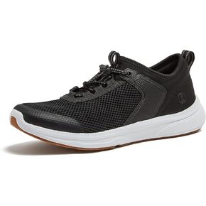 Lands' End Slip On Water Sneakers for Women with Quick Dry Mesh, Lightweight Sport Womens Water Shoes with Drainage Holes for Beach or Pool, Black or Silver, Adult Size 6-11 Water Shoes for Women