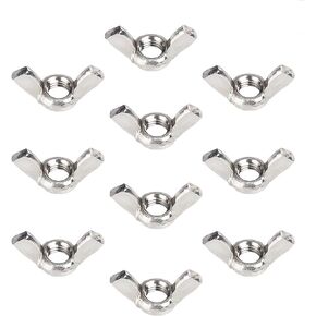 304 Wing Nuts Stainless Steel Wingnut Butterfly Right Hand Thread (M6,20PCS)