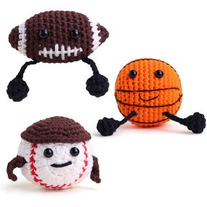 Sekafris Crochet Kit للمبتدئين - مجموعة الكروشيه للمبتدئين للبالغين مع دروس فيديو خطوة بخطوة - مجموعة Amigurumi Crochet Sharks