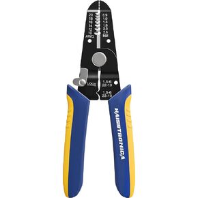 haisstronica Self-Adjusting Wire Stripper, 3 in 1 Stripper/Cutter/Crimping Heavy Duty Automatic Electrical Wire Strippers for 10-24 AWG