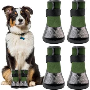Non Slip Waterproof Dog Shoes: High Elasticity Knitted Dog Socks for Hardwood Floor to Prevent Scratching - Warm Pet Paw Protector Snow Winter Dog Boots for Small Medium Large Dogs