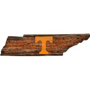 Fan Creations NCAA Tennessee Volunteers Unisex University of Tennessee Mini Roadmap State Sign, Team Color, 12 inch (C0894-Tennessee)