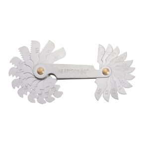 HARFINGTON Metric 0.25-6.0 Screw Thread Pitch Gauge Tool Pitch Cutting Gauge Caliper Gauges Measuring Tool for Industrial Measurement
