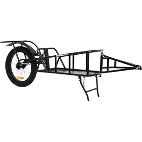 Bakcou | Hunting Cargo eBike Trailer - Single Wheel, Mule/Storm Compatible, 50-90lbs Capacity, 20" Fat Tire, All-Terrain Design. Ideal for Off-Road Adventures. Kickstand, Canvas Liner, Fender Included