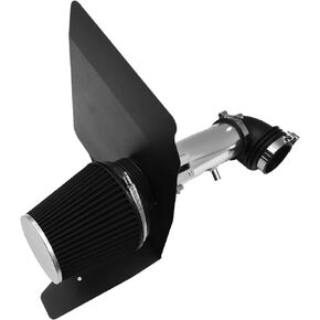 Cold Air Intake System Kit fit for 2012-2015 Chevy Camaro 3.6L V6 (Black Tube & Black Filter）