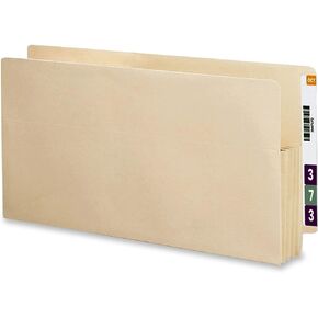 Smead Manila End Tab Letter Size 3 1/2 Inch-Expansion File Pocket with Manila Gussets 25 Count (75124)