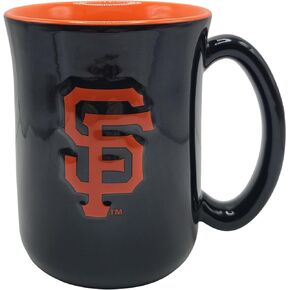 Boelter Brands MLB Large 15oz Sculpted Cafe Mug with Raised Logo and Inner Color (St Louis Cardinals)