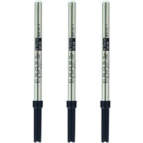 Cross Gel Rollerball Pen Refill (Black/Slim, 3-Pack) Bundle (3 Items)