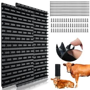 Cow Brush Horse Scratcher Animal Scratchers Full Silicone Massage Brush Kit Soft and Firm Itch Relief Goat Brush 2Pcs Horse Cattle Scratcher