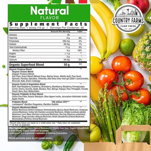 Mission Nutrition Country Farms Super Greens Powder, Super Reds Powder, Bountiful Beets Powder – Energizing Superfood Drink Mix Variety Box – Vegan, Non GMO in Saudi Arabia