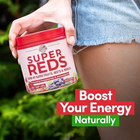Mission Nutrition Country Farms Super Greens Powder, Super Reds Powder, Bountiful Beets Powder – Energizing Superfood Drink Mix Variety Box – Vegan, Non GMO in Saudi Arabia