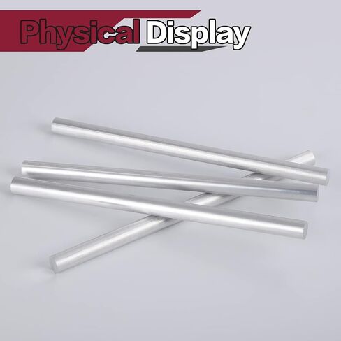 قطعتان من قضيب ألومنيوم دائري بقطر 3/4 بوصة، قضيب دائري ألومنيوم 6061 طويل 13 بوصة، T6511 مقذوف صلب، قطر 0.75 بوصة، للحرف اليدوية (3/4 × 13 بوصة، 2) in Kuwait