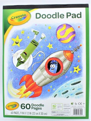 Crayola Doodle Pad, 9 x 12 Inches, 60 Sheets in Saudi Arabia