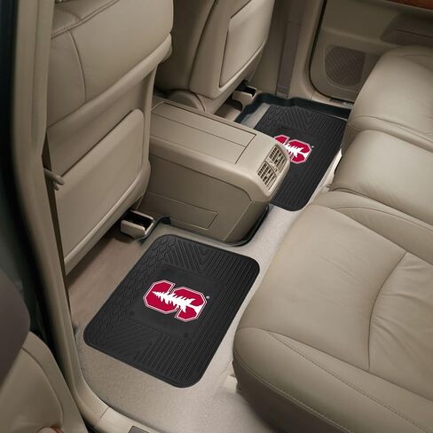 FANMATS 12655 Stanford Cardinal Heavy Duty Vinyl Cargo Mat 31"x31", All Weather Trunk Mat, Trunk Protection in Saudi Arabia