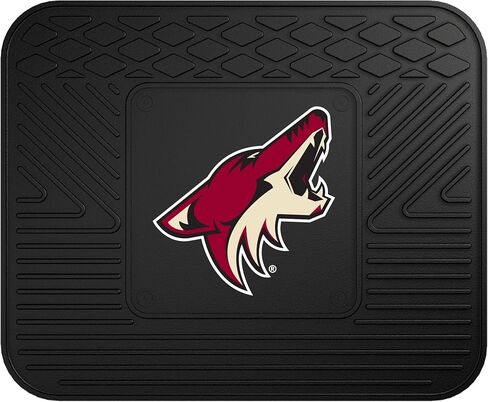 Fanmats 10779 NHL Phoenix Coyotes الصف الثاني الخلفي من الفينيل عالي التحمل، أسود، 14 بوصة × 17 بوصة in Saudi Arabia