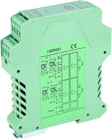 Kadimendium DC Isolator 4~20mA Module Current Isolator Transmitter PLC Detect Conditioner(1 in 2 Out 0-10V) in Saudi Arabia