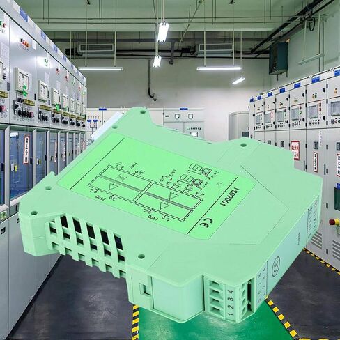 Kadimendium DC Isolator 4~20mA Module Current Isolator Transmitter PLC Detect Conditioner(1 in 2 Out 0-10V) in Saudi Arabia