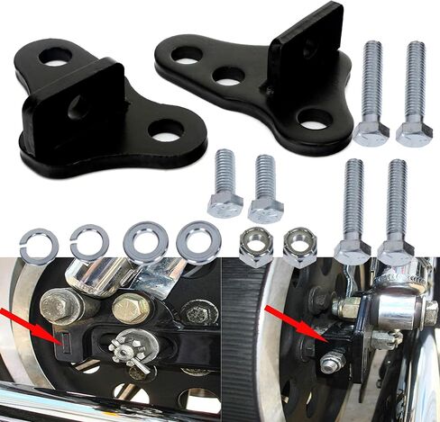 Adjustable Slam Lowering Kits 1-2" Or 1-3" Rear Kit Fits For 02-16 Harley motorcycle Touring Bikes/Street Glide/Electra Glide/Ultra Glide/Road King with Hard Saddlebags Only/Standards 2002-2015 2016 in Saudi Arabia