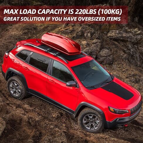 MotorFansClub Lockable Roof Rack Cross Bars Fit for Jeep Cherokee 2014 2015 2016 2017 2018 2019 2020 2021 2022 2023 Cargo Luggage Rack Rail Aluminum (Doesn't Fit for Grand Cherokee!!) in Saudi Arabia