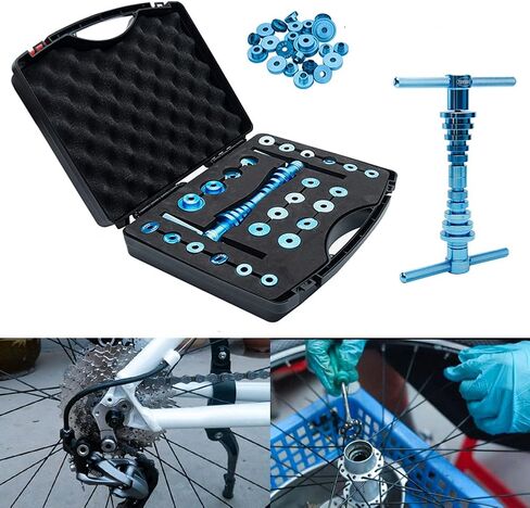 Bicycle Bearing Press Set, Turning Point for Wheels Hub Universal Cycle Bearing Press Set Soft Wheels/Hub Bearing Turning Stitch Bearing Hub Assembly Tool for Bicycle Repair in Saudi Arabia