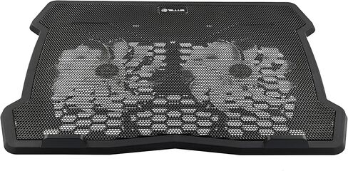 قاعدة تبريد الكمبيوتر المحمول TELLUR، دعم نظام التبريد لأجهزة الكمبيوتر المحمول، ماك بوك، 2 منافذ USB، مروحة الكمبيوتر المحمول، ارتفاع قابل للتعديل (15.6 بوصة) in Kuwait