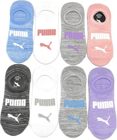 Puma Ladies Sneaker Liner Socks, 8-pair (Multi Color) in Saudi Arabia