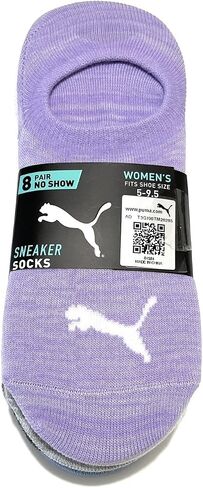 Puma Ladies Sneaker Liner Socks, 8-pair (Multi Color) in Saudi Arabia