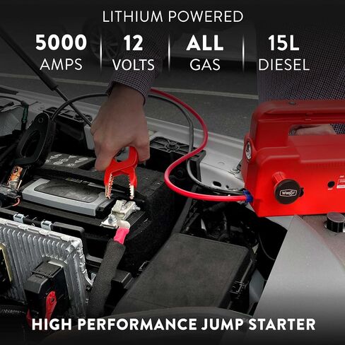 Weego 44S, 2100 Peak Amp / 440 Cranking Amp Jump Pack for 7-Liter Gas and 3.5-Liter Diesel Engines, 12-Volt Portable Car Jump Starter, Patented Jumper Cables with Battery Pack, Orange (N44S) in Saudi Arabia