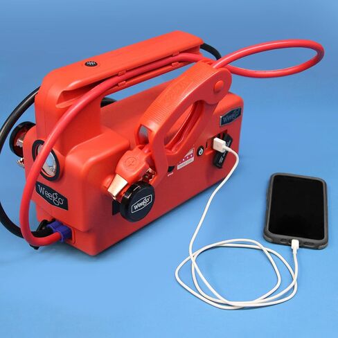 Weego 44S, 2100 Peak Amp / 440 Cranking Amp Jump Pack for 7-Liter Gas and 3.5-Liter Diesel Engines, 12-Volt Portable Car Jump Starter, Patented Jumper Cables with Battery Pack, Orange (N44S) in Saudi Arabia