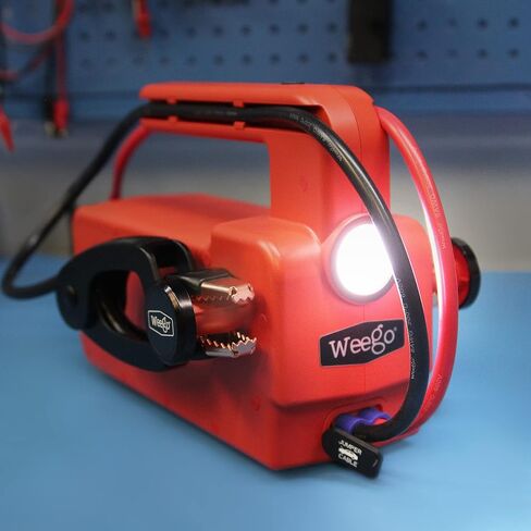 Weego 44S, 2100 Peak Amp / 440 Cranking Amp Jump Pack for 7-Liter Gas and 3.5-Liter Diesel Engines, 12-Volt Portable Car Jump Starter, Patented Jumper Cables with Battery Pack, Orange (N44S) in Saudi Arabia