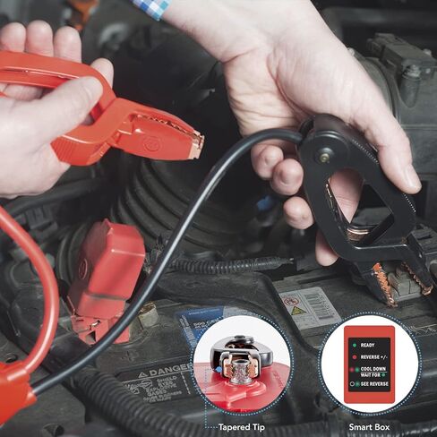 Weego 44S، 2100 Peak Amp / 440 Cranking Amp Jump Pack لمحركات الغاز 7 لتر ومحركات الديزل 3.5 لتر، مشغل قفز السيارة المحمول 12 فولت، كابلات توصيل حاصلة على براءة اختراع مع حزمة بطارية، برتقالي (N44S) in Saudi Arabia