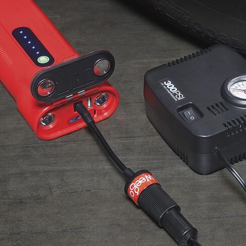 Weego 44S، 2100 Peak Amp / 440 Cranking Amp Jump Pack لمحركات الغاز 7 لتر ومحركات الديزل 3.5 لتر، مشغل قفز السيارة المحمول 12 فولت، كابلات توصيل حاصلة على براءة اختراع مع حزمة بطارية، برتقالي (N44S) in Saudi Arabia