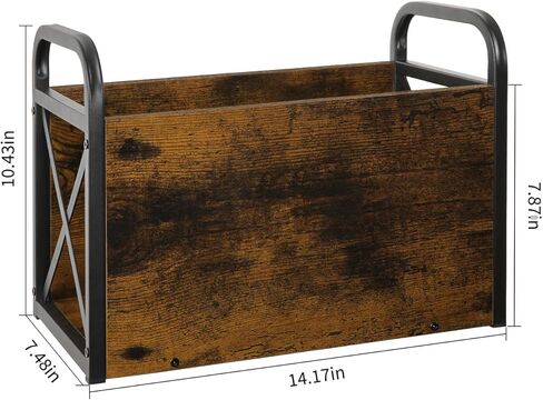 حامل مجلات YINMIT، أرضية رف المجلات، سلة تخزين المجلات، منظم حامل الملفات، صندوق منظم المجلدات للمجلات والكتب والصحف والأجهزة اللوحية in Kuwait