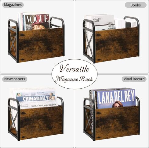 YINMIT Magazine Holder,Magazine Rack Floor,Magazine Storage Basket,File Holder Organizer,Folder Organizer Bin for Magazines,Books,Newspapers,Tablets in Saudi Arabia