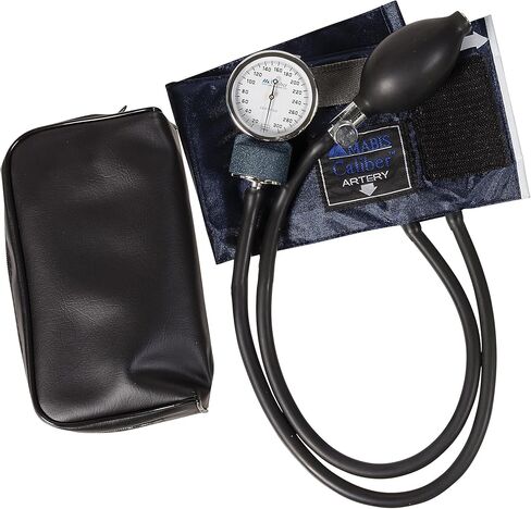 MABIS Aneroid Sphygmomanometer with Adjustable Gauge, Adult Cuff Size 13" to 20", Professional Manual Blood Pressure Cuff, Caliber Series, Large Adult Cuff in Saudi Arabia