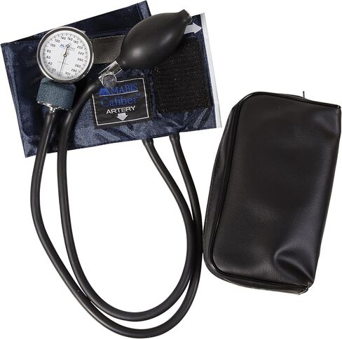 MABIS Aneroid Sphygmomanometer with Adjustable Gauge, Adult Cuff Size 13" to 20", Professional Manual Blood Pressure Cuff, Caliber Series, Large Adult Cuff in Saudi Arabia